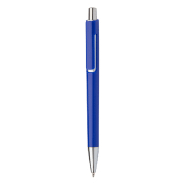 Stylo à bille en plastique coloré - Finitions chromées - Encre bleue Stylo à bille en plastique coloré - Finitions chromées - Encre bleue