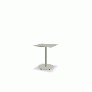 Table de café carrée 60x60 BOLT - blanc perle