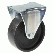 Roulette fixe de 150 mm avec roue en fonte grise Roulette fixe de 150 mm avec roue en fonte grise