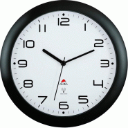Alba HORRC N Horloge Radio Pilotée Noir 30 x 30 cm - 3129710014309