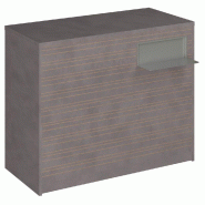 Comptoir Vertigo H T04nat. Spl.Droit L120cm 2tabl.Couliss.4tab.Amovib-béton
