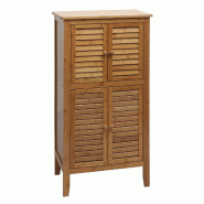 Décoshop26 - Armoire de salle de bain en bambou rangement fonctionnel 100 x 50 x 30 cm ambiance naturelle en bambou beige 04_0010324 - beige Bambou 3
