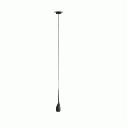 Fabas Luce Suspension Led Coco Black 7W 570Lm 3000K, Structure Métallique, Ip20, Classe 1, Design Élégant Et Moderne - Marque Illuminazione - noir