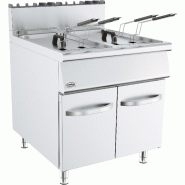 Friteuse professionnelle à gaz 2 cuves 19 l - 800x900x900 mm - P7178.3050