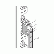 Kit de barres de mise à la terre SCHROFF pour terminaisons annulaires, 1900 mm, 43 U