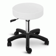 Physa - Physa Tabouret De Bureau À roulettes Travail Physa Aversa White (Vérin Gaz, Hauteur 45-58 cm, Max 150 Kg, Revêtement PVC, Blanc) - 42509286