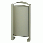 ROSSIGNOL Corbeille sur pied arkea - 60 L - sans cendrier - gris ciment ROSSIGNOL Corbeille sur pied arkea - 60 L - sans cendrier - gris ciment