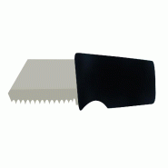 Schneider - Couteau à pain à bord dentelé, neutre, poignée plastique noir, longueur totale environ 18,5 cm - noir acier 260960