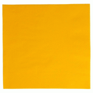 Serviette ouate 2 plis jaune avec bord en relief 39x39cm - par 1600