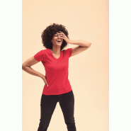 T-shirt femme col v Valueweight (61-398-0) - Réf: SC61398 T-shirt femme col v Valueweight (61-398-0) - Réf: SC61398