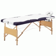 Table de massage pliable 3 zones bois blanc et violet 02_0001831