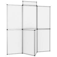 Vidaxl mur d'affichage pliable 8 panneaux et table 181x200 cm blanc 51216