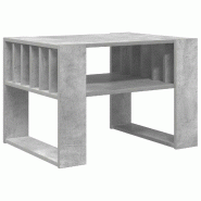 VidaXL Table basse Gris béton 66 x 49,5 x 45 cm Bois d'ingénierie Modèle Orion Master Essence - 8000119