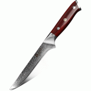 XinZuo - Couteau à désosser Damas - Série B13R Yu - multicolore B13R-TG