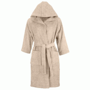 AQA Design Peignoir en 100% coton SICILIA-XXL cafélatte MP05460 - XXL marron textile MP05460