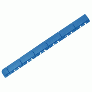 ArtPlast - Finition de dalle, finition femelle 60x6x1,3 cm, effet drainage, bleu - Collection MARTE - bleu plastique polypropylène ZA1966