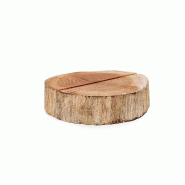 Bazar Bizar Présentoir de cartes en bois de teck 8x8x2 cm naturel - beige Bois massif BASU511