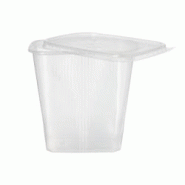 Boîte avec couvercle, PP rectangulaire 500 ml 10,1 cm x 8,9 cm x 11,4 cm (250 unités) PAPSTAR - transparent plastique polypropylène VPEK0500K Boîte avec couvercle, PP rectangulaire 500 ml 10,1 cm x 8,9 cm x 11,4 cm (250 unités) PAPSTAR - transparent plastique polypropylène VPEK0500K