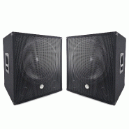 Caisson de basse Subwoofer 18" passif BM SONIC BMS-SUB18-P - 1000W Max - Boomer 46cm - Speakon + Jack 6,3 mm + fiche Bananes - 3666638035370
