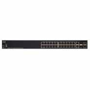 Cisco SG350X-24MP Géré L3 Gigabit Ethernet (10/100/1000) Noir 1U Connexion Ethernet, supportant l'alimentation via ce port (PoE)