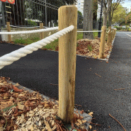 Clôture poteaux et corde - Corde blanche, 25 ML_0