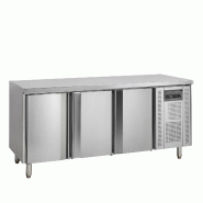 Comptoir pour saladette réfrigéré SK6310 3 portes Inox TEFCOLD
