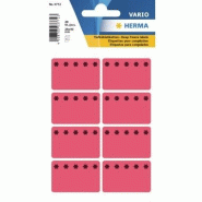 HERMA 48 étiquettes congélation rouge fluo, format 26 x 40 mm (6 feuilles 9x16 / cdt) - 3772