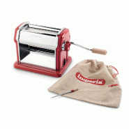 Imperia - ipasta GranGourmet grossière + coupe fettuccine 6,5 mm + lasagnette coupe 12 mm avec emballage élégant en boîte en bois - 8005782050108