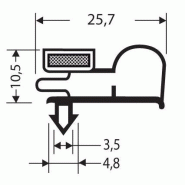 Joint pvc magnetique pour meubles frigos jpc-115g Joint pvc magnetique pour meubles frigos jpc-115g