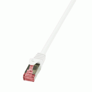 LogiLink Professional Câble patch, Cat. 6, S/FTP, 3,0 m, blanc, 3 m - blanc 4052792020946