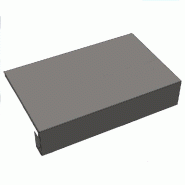 Podium L70xP30xH15cm - Blanc - Acier