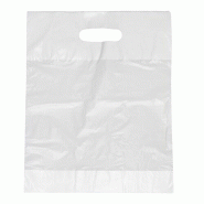 Starpak Sacs avec poignées en LDPE 50 cm x 45 cm x 8 cm blanc (200 unités) PAPSTAR - blanc plastique 88896