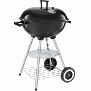 TecTake GmbH tectake barbecue sphérique robuste grille chromée galvanisée châssis acier roues 52x45x75 cm design moderne - multicolore acier 406667