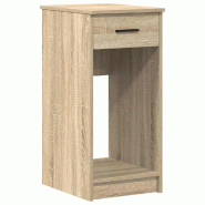 VidaXL Support de tour d'ordinateur et tiroir chêne sonoma 35x45x77 cm Modèle Soho Bois - 858742