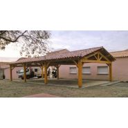 Abris charpente en bois avec une large variété de finitions lasurées, des solutions d'éclairage Abris charpente en bois avec une large variété de finitions lasurées, des solutions d'éclairage