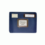 ALBA Pochette navette à soufflet, en polyester, coloris bleu - 3129710002214