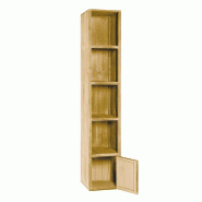 Buffet Westside pin vieilli 4 cases L39xP39xH200cm - bois rainuré épaisseur 18mm