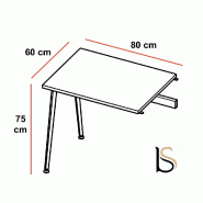 Bureau retour pour série X3 - Officity - 80, Anthracite, Blanc_1
