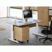 Bureau assis debout ergonomique individuel Michigan - en stock - livraison express - Dimensions 120/140/160 x 80 cm