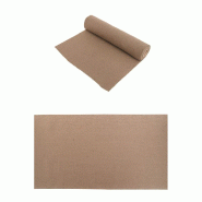 Chemin de table jute naturel brun 28cm x 5m