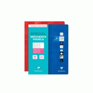 Clairefontaine Lot de 10 Cahier Travaux Pratiques Metric 24x32, 64p./32 feuilles 90 g/m² / 125 g/m² piquées, Séyès 2,5mm agrandi 10/10 / uni (cah