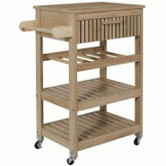 Desserte de cuisine en bois Klaus The Home Deco Factory - marron 3664944612841 Desserte de cuisine en bois Klaus The Home Deco Factory - marron 3664944612841