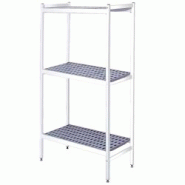 EURAST - Étagères en duralumin 3 niveaux - 799x470x1700 mm - 79943000 - inox 79943000 EURAST - Étagères en duralumin 3 niveaux - 799x470x1700 mm - 79943000 - inox 79943000