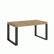 Itamoby Table Extensible 90X160/264 Cm Tecno Premium Chêne Nature Structure Anthracite - marron VE264TATECPRE-QN-AN