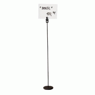 Porte-étiquette 40cm - acier noir mat - par 3