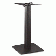 Proloisirs Pied Flat Central Carré Fonte Acier 40 cm X 40 cm X 73 cm - Noir - noir acier AG0008