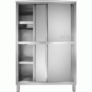 Royal Catering - Royal Catering Armoire à Vaisselle INOX - 180 cm de Hauteur - 4 étagères - Pieds réglables - 4260223026102