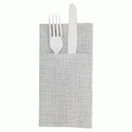 Serviette kangourou airlaid graphite gris 40x40cm par 700