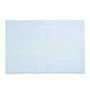 Tapis de Bain 60x90cm MSV Motif Chenille couleur Bleu - blanc MS2517