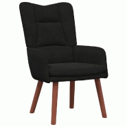 VidaXL fauteuil Noir 63 x 67 x 94 cm Velours Modèle Orion Logic Plus - 42001809